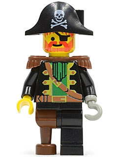 LEGO Vintage Pirates Captain Red Beard Minifigure