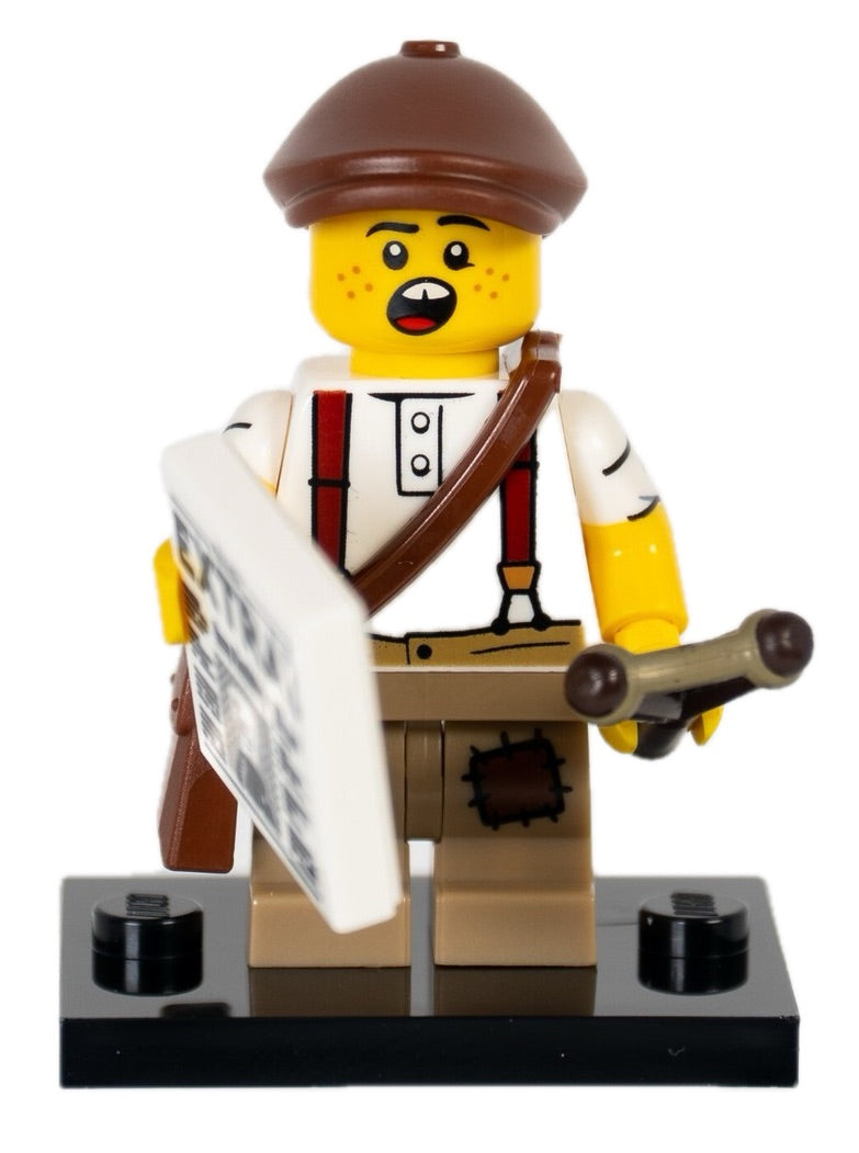 LEGO Newspaper Kid BRAND NEW Minifigure Set