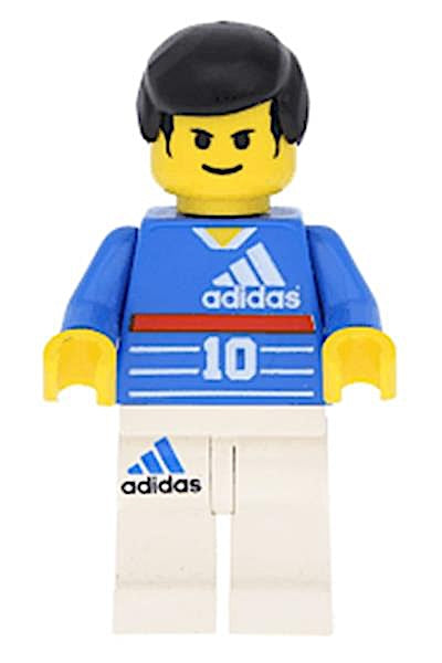 LEGO Sports Soccer Player Minifigure Adidas #10 Zidane Shirt
