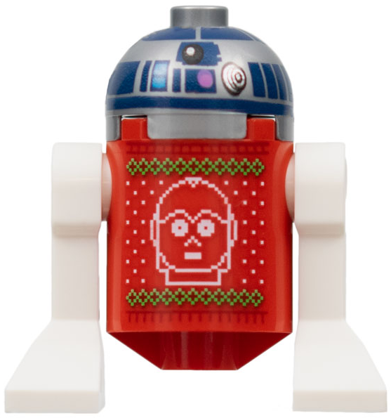 LEGO Star Wars R2-D2 Astromech Droid Minifigure Holiday / Christmas Sweater