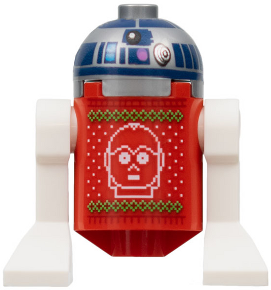LEGO Star Wars R2-D2 Astromech Droid Minifigure Holiday / Christmas Sweater