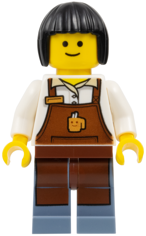 LEGO Creator / City Barista Minifigure from Modular Assembly Square