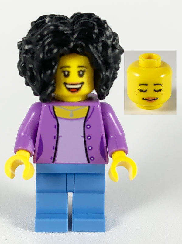 LEGO Creator / City Lavender Jacket Minifigure from Modular Bookshop