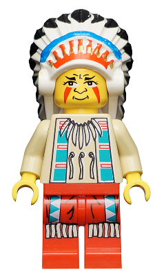 LEGO Western Indian Chief / Big Chief Rattlesnake Minifigure