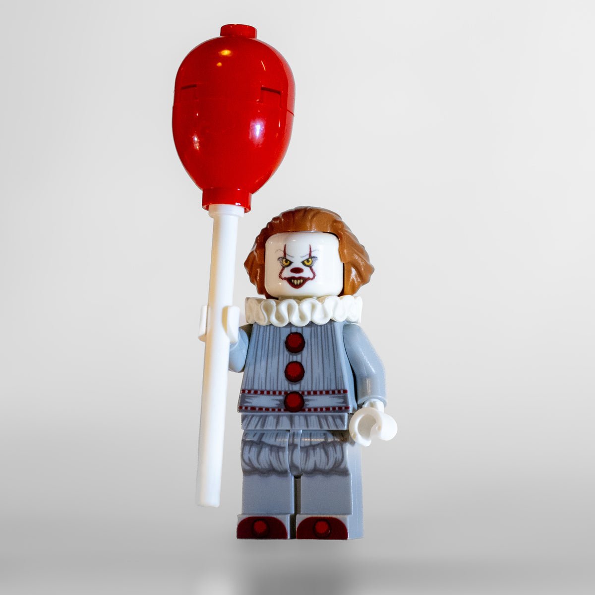 Exclusive Waller Customs Creepy Clown UV Printed incl. Balloon! Sold only at BrickResales!