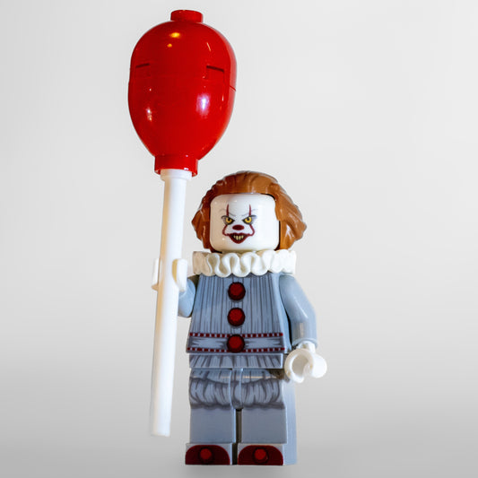 Exclusive Waller Customs Creepy Clown UV Printed incl. Balloon! Sold only at BrickResales!