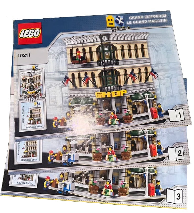 LEGO Creator Grand Emporium Instructions ONLY for Modular Building Set #10211