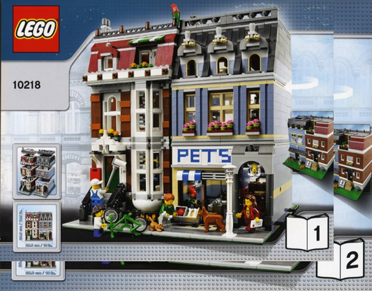 LEGO Creator Pet Shop BRAND NEW Instructions ONLY for Modular Building Set #10218