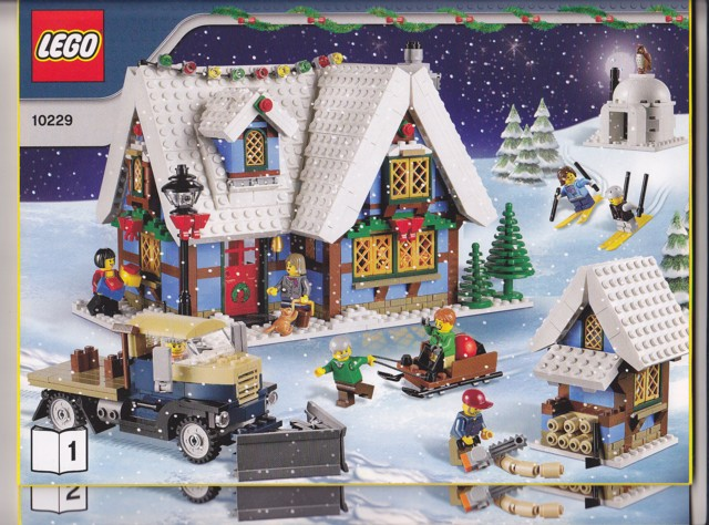 LEGO Creator Winter Village Cottage Set #10229 Includes Minifigures and Instructions