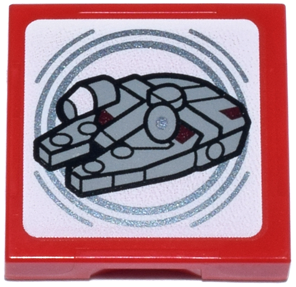 LEGO Star Wars SMART Tag Tile 2x2 Millennium Falcon