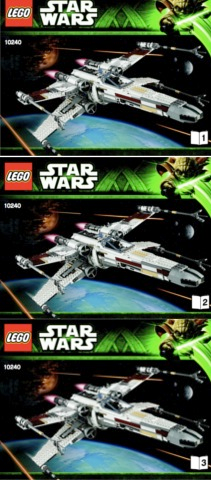 LEGO RARE! Star Wars UCS Red Five X-wing Starfighter Set #10240 Includes Instructions & Minifigure
