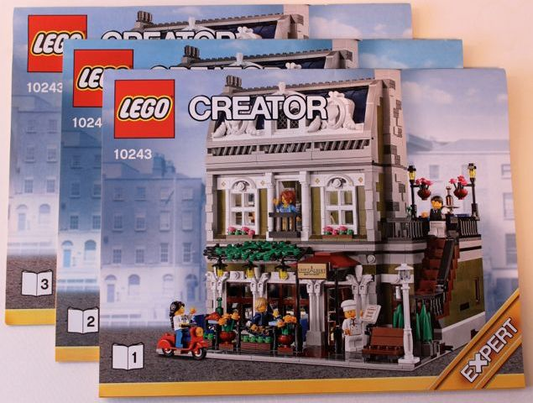 LEGO Creator Parisian Restaurant Instructions ONLY for Modular Building Set #10243