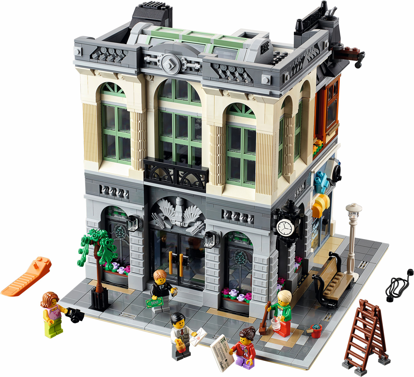 LEGO Creator Brick Bank Modular Building Set #10251 Includes Minifigures and Instructions