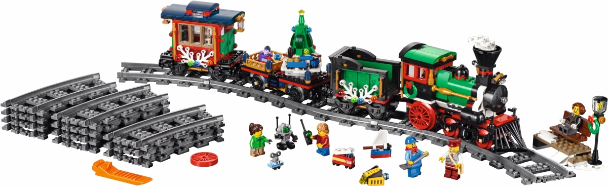 LEGO Creator Winter Holiday Train Set #10254 Includes Minifigures and Instructions