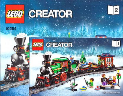 LEGO Creator Winter Holiday Train Set #10254 Includes Minifigures and Instructions