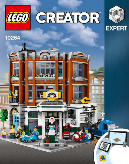 LEGO Creator Corner Garage Modular Building Set #10264 Includes Minifigures and Instructions