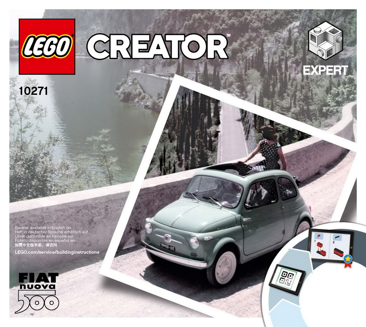 LEGO Creator Fiat 500 Set #10271 Includes Instructions