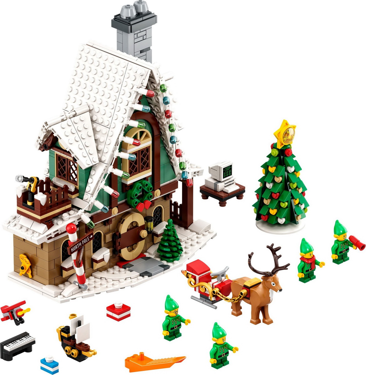 LEGO Elf Club House Set #10275 Includes Instructions and Minifigures