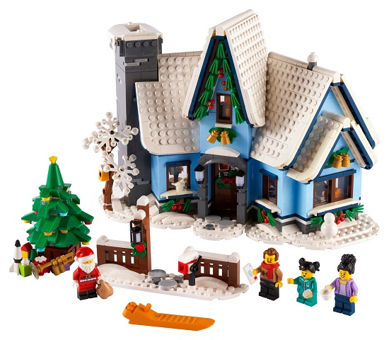LEGO Christmas Village Santa's Visit Set #10293 Includes Instructions and Minifigures