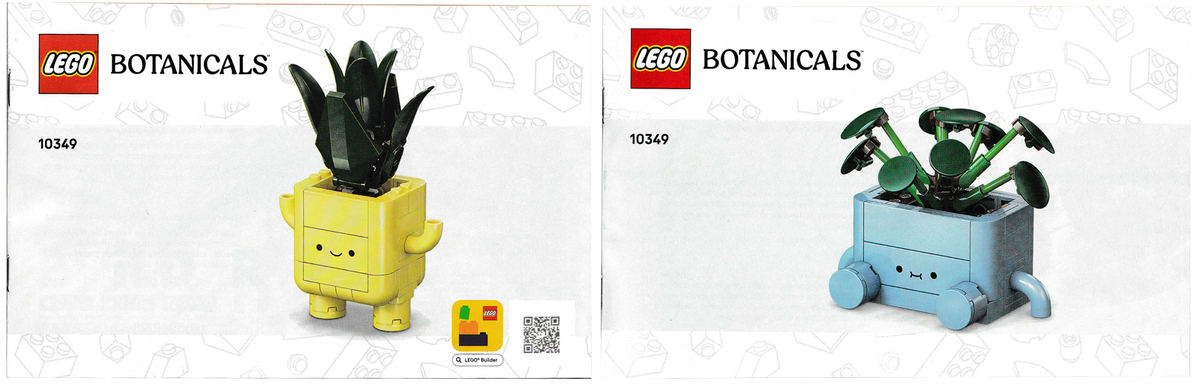 LEGO Botanicals Happy Plants Set #10349 Includes Instructions