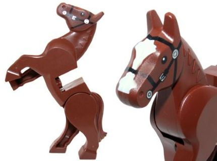LEGO Animal Horse With Movable Legs Reddish Brown