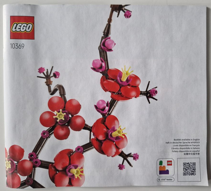LEGO Botanicals Plum Blossom Set #10369 Includes Instructions