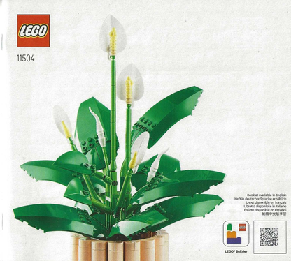 LEGO Botanicals Peace Lily Set #11504 Includes Instructions