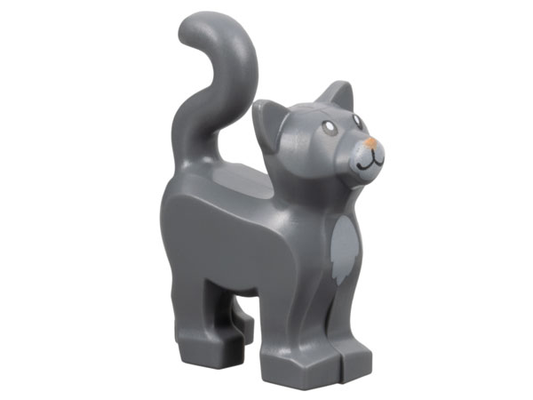 LEGO Animal Dark Bluish Grey Cat
