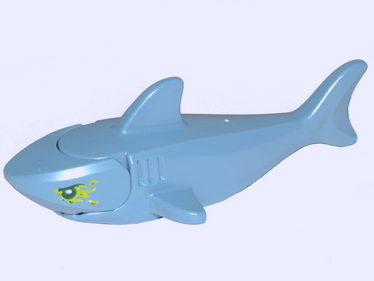 LEGO Hidden Side Animal Sand Blue Shark with Lime Slime Pattern