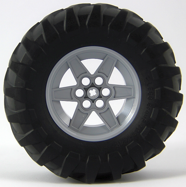 LEGO Technic Tyre 107x44R with Light Bluish Grey Hub - Ninjago Quake Mech