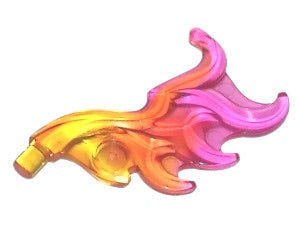 LEGO Trans Orange & Trans Dark Pink Wave Rounded Curved Wing / Flame