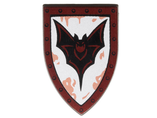 LEGO Castle Shield With Bat Pattern