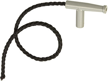 LEGO Vintage Light Grey (old shade) Hose Nozzle Simple with 13L Black String