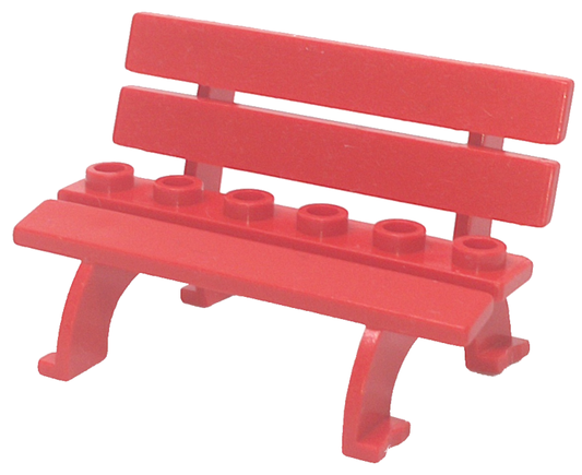 LEGO RARE Vintage Red Fabuland Bench / Seat