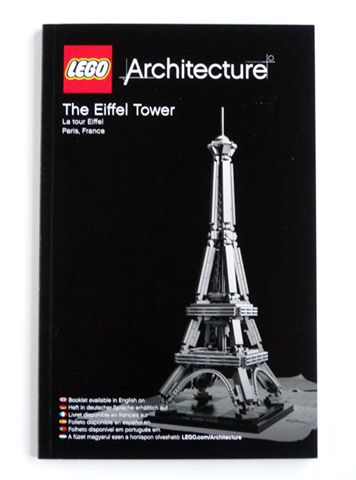 LEGO Architecture The Eiffel Tower Instructions ONLY for Set #21019