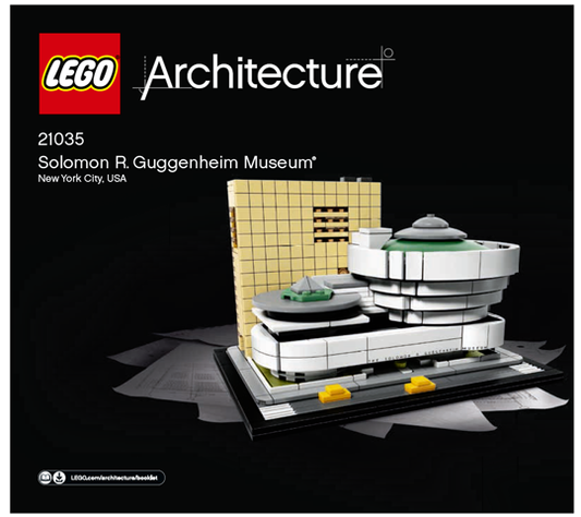LEGO Architecture Solomon R Guggenheim Museum Instructions ONLY for Set #21035