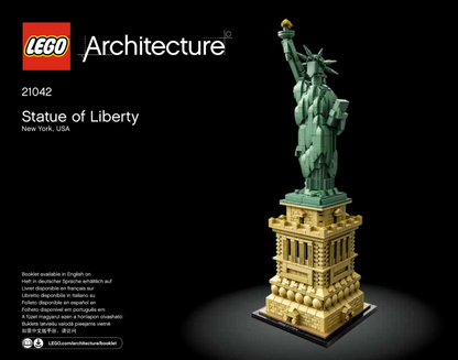 LEGO Architecture Statue of Liberty Set #21042 Includes Instructions