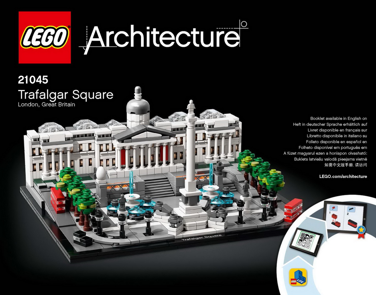 LEGO Architecture Trafalgar Square Set #21045 Includes Instructions