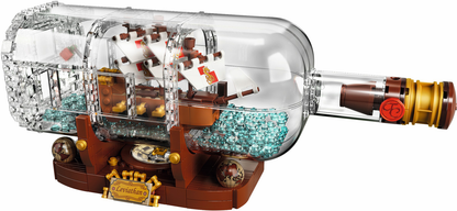 LEGO Ideas Ship in a Bottle Set #21313 Includes Instructions