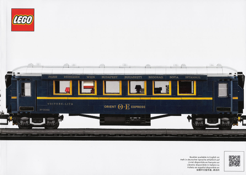 LEGO The Orient Express Train Set #21344 incl Instructions