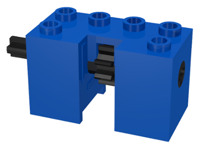 LEGO RARE Vintage Blue Technic Rack Winder