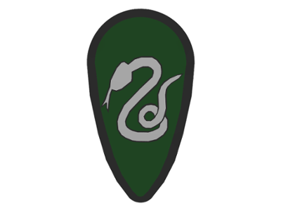 LEGO Harry Potter Shield Slytherin Snake Pattern