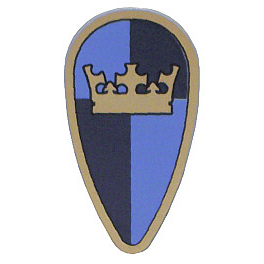 LEGO Castle Shield with Crown Pattern