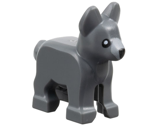 LEGO Animals Dark Bluish Grey Alsatian/German Shepherd Puppy