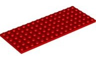 LEGO RARE Vintage Red 6x16 Plate