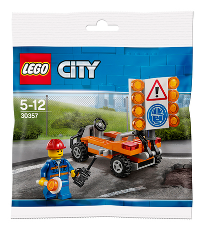 LEGO City Road Worker Polybag BRAND NEW Set #30357