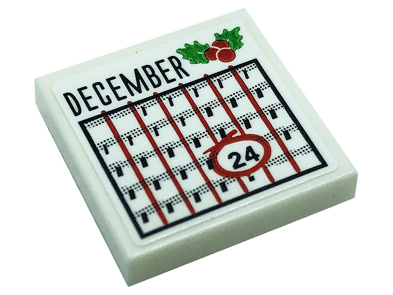 LEGO Holiday Tile 2x2 Calendar from Elf Club House
