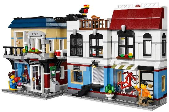LEGO Creator Bike Shop and Cafe Set #31026 Includes Minifigures and Instructions