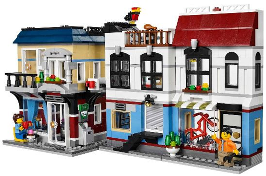 LEGO Creator Bike Shop and Cafe Set #31026 Includes Minifigures and Instructions