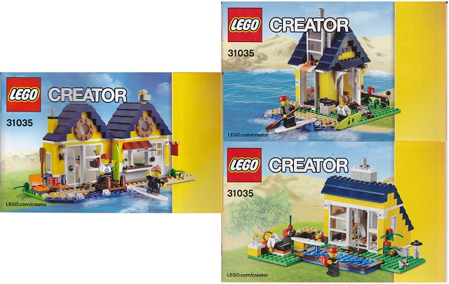 LEGO Creator Beach Hut Set #31035 Includes Minifigures and Instructions